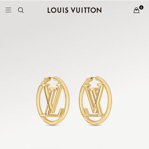 Louise Hoop Earrings Gold-Brand new